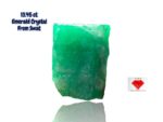 Untamed Elegance: 13.45ct Swat Emerald Crystal with Vivid Natural Color