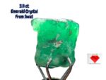 3.11ct Swat Emerald Crystal – Rich Green in a Bold Natural Form (5.63 x 8.41 x 7.80mm)