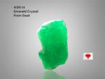 Sleek and Stunning: A 4.00 ct Emerald Crystal from Swat, Pakistan