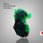 17.20 Carat Emerald Crystal from Swat, Pakistan – Natural Untreated Green Beryl Specimen