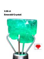 3.36ct Afghan Emerald Crystal: Luxury Jewelry Gemstone (9.03x7.03x6.61mm)