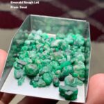 Distinctive 55.55ct Swat Emerald Rough Lot
