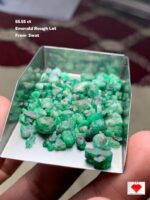 Distinctive 55.55ct Swat Emerald Rough Lot