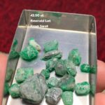 42.90ct Swat Emerald Rough Lot – Large, Richly Colored Natural Crystal
