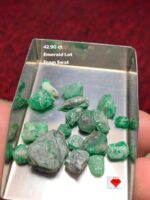 42.90ct Swat Emerald Rough Lot – Large, Richly Colored Natural Crystal