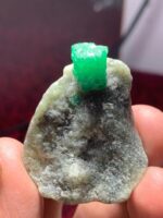 82.29ct Swat Emerald Specimen – Flat-Form Crystal with Vivid Color - Image 2