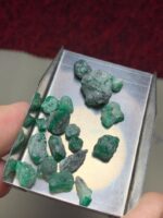 42.90ct Swat Emerald Rough Lot – Large, Richly Colored Natural Crystal - Image 3