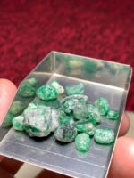 42.90ct Swat Emerald Rough Lot – Large, Richly Colored Natural Crystal - Image 7