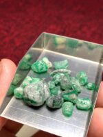 42.90ct Swat Emerald Rough Lot – Large, Richly Colored Natural Crystal - Image 10
