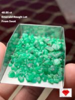 Swat Emerald Rough Lot: 48.85 Carats of Natural Green Beauty