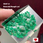 Rough Lot Spotlight: 33.67 ct Swat Emerald Crystal Parcel
