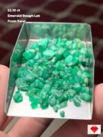 52.10 Carat Swat Emerald Rough Lot: Thick Crystals Built for Bold Emerald Cuts
