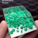 46.65 Carat Swat Valley Emerald Rough Lot – Authentic Natural Gemstone