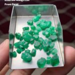 34.17 Carat Swat Emerald Rough Lot – Dimensions 6.53 × 7.00 × 5.68 mm
