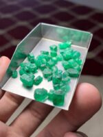 34.17 Carat Swat Emerald Rough Lot – Dimensions 6.53 × 7.00 × 5.68 mm - Image 10