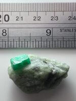56.10ct Swat Emerald Specimen – Compact Crystal with Vivid Color and Natural Form - Image 11
