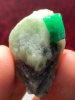 56.10ct Swat Emerald Specimen – Compact Crystal with Vivid Color and Natural Form - Image 12