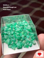 Balanced Beauty: 59.30 ct Emerald Rough Lot from Swat Valley