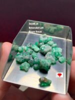 34.05ct Swat Emerald Rough Lot – Vibrant Natural Crystal with Strong Presence
