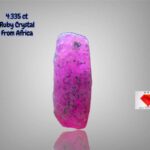 Fire in Stone: 4.335ct African Ruby Crystal with Elegant Natural Form