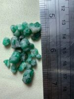 34.05ct Swat Emerald Rough Lot – Vibrant Natural Crystal with Strong Presence - Image 2