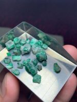 34.05ct Swat Emerald Rough Lot – Vibrant Natural Crystal with Strong Presence - Image 3