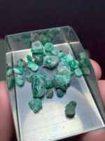 34.05ct Swat Emerald Rough Lot – Vibrant Natural Crystal with Strong Presence - Image 4