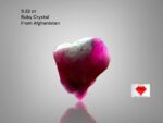 5.32ct Afghan Ruby Crystal: Natural Gemstone, Collector Stone