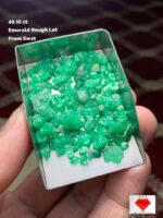 49.10 Carat Swat Valley Emerald Rough Lot – Authentic Raw Gemstones