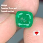 1.80ct Faceted Panjshir Emerald – A Natural Masterpiece of Green Brilliance