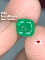 1.80ct Faceted Panjshir Emerald – A Natural Masterpiece of Green Brilliance