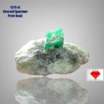 10.15ct Swat Emerald Specimen – Natural Untreated Green Crystal (16.82×12.19×9.32 mm)