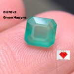 Unveiling the Elegance of a 0.670ct Green Hauyne: A Rare Gemstone with Unique Dimensions