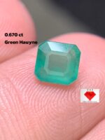 Unveiling the Elegance of a 0.670ct Green Hauyne: A Rare Gemstone with Unique Dimensions