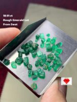 Examining an 18.91ct Swat Emerald Rough: Dimensions, Features & Value Potential