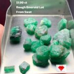 51.90ct Swat Emerald Rough Lot – Premium Untreated Green Crystals for Collectors & Cutters