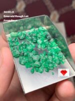 34.60 Carat Rough Emerald from Swat: Nature’s Green Perfection