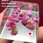 Ruby Rough Lot from Afghanistan – 39.80ct of Natural Beauty