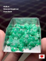 Swat’s Raw Gemstone Treasure: 61.35-Carat Emerald Rough Lot