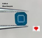 0.30 ct Blue Hauyne Gemstone: Rare Afghan Mineral