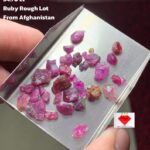 34.70ct Ruby Rough Lot – Natural Afghan Ruby Crystals