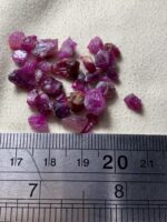 34.70ct Ruby Rough Lot – Natural Afghan Ruby Crystals - Image 2