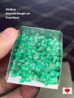 The Natural Majesty of a 70.05-Carat Emerald Rough Lot from Swat