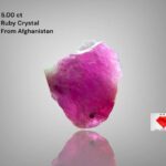 Natural Afghan Ruby Crystal: 5.00 Carat, Collectors Gemstone