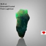 Rare 18.31ct Emerald Crystal from Laghman – Natural Beryl