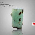 33.20 Carat Emerald Crystal from Laghman, Afghanistan – Natural Untreated Green Beryl