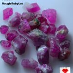 74.13ct Ruby Rough Lot – Natural Afghan Red Stones (11x9x7 mm)