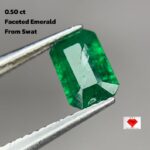 Delicate Beauty: 0.50 Carat Faceted Emerald from Swat