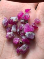 74.13ct Ruby Rough Lot – Natural Afghan Red Stones (11x9x7 mm) - Image 5