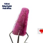 4.90ct African Ruby Crystal – Natural Deep Red Gem (14.76 x 7.10 x 5.58mm)